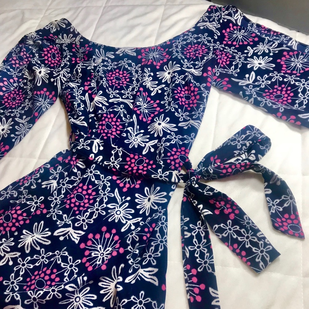 Halo Blue and Pink Circle Dress - Picture 3 of 7